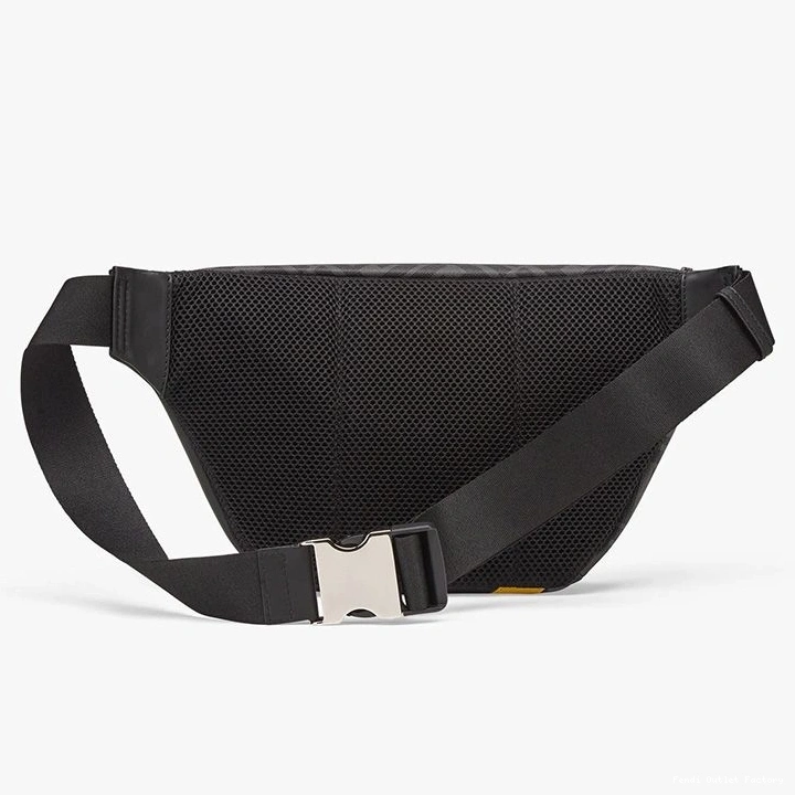Affordable HOT Belt FF In Fabric Motif Yellow Bag Fendi Black 0805